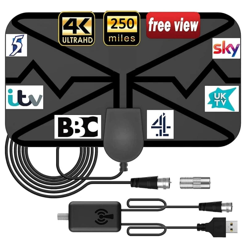 4K HDTV Antenna Wave Pattern ATSC Digital TV Antenna Indoor Outdoor Compatible with Amazon TVs Oasis Select Default Title