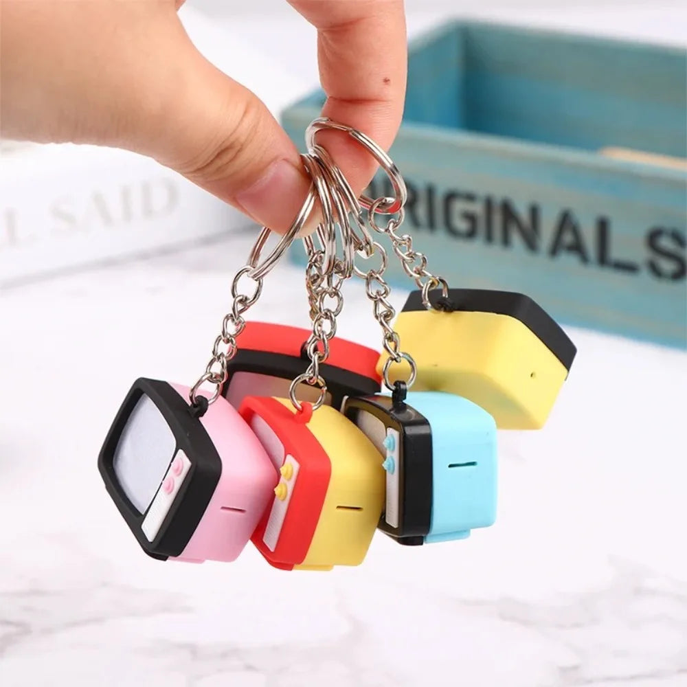 Creative Retro Television Keychain Miniature Television Tv Model Toy Creative Children Toy Keychain Pendant Oasis Select