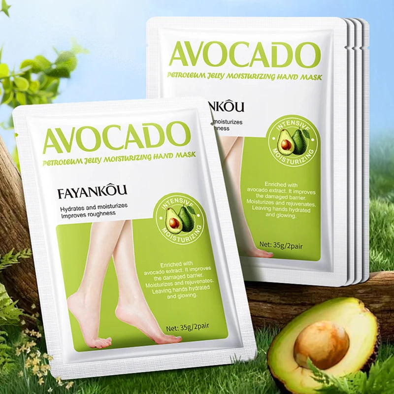 BIOAOUA Avocado Exfoliating Foot Mask – Dead Skin Remover Exfoliating Foot Mask Oasis Select