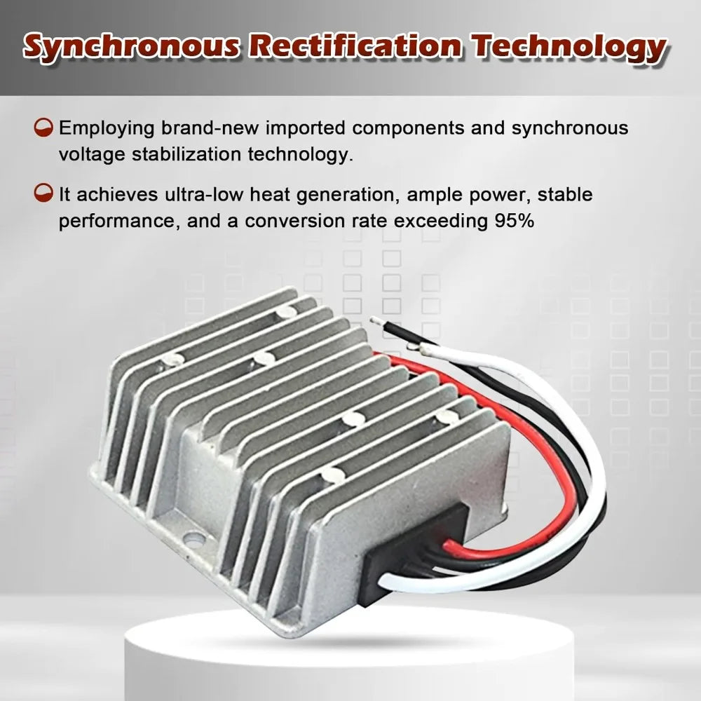 DC 12V to 48V 4A Boost Converter Power Converter Waterproof Module Transformer is Used for Golf Cart CLU bcarand Other Vehicles Oasis Select