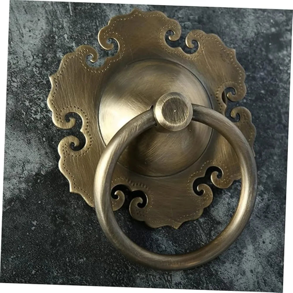 Cabinet Retro Handle Door Antique Alloy Handle Drawer Pull Ring Wood Case Handle Hanging Ring For Home Furniture DIY Decoraction Oasis Select