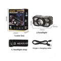 SHINEKNOT LED Headlamp | Rechargeable, Waterproof, Motion Sensor