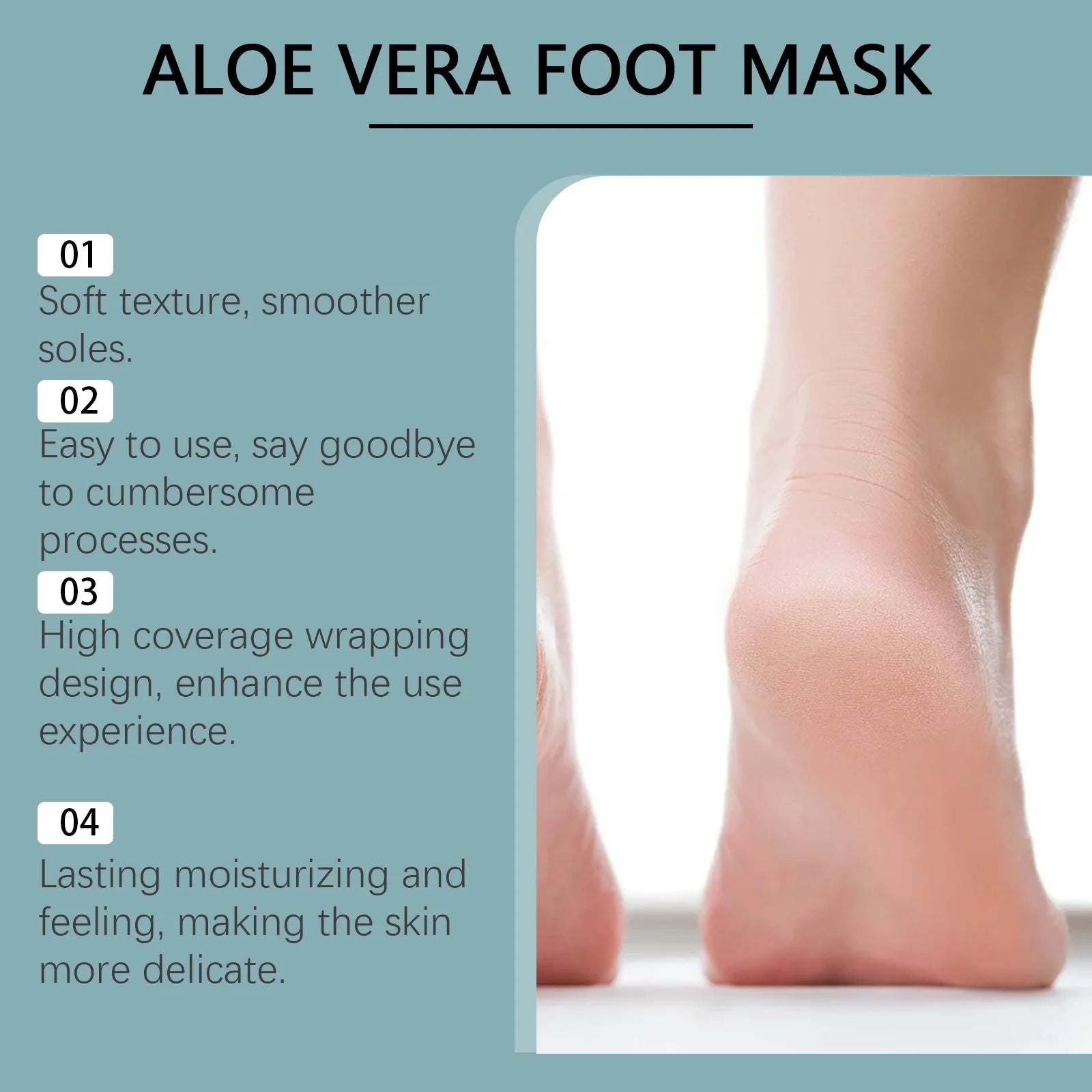 Exfoliating Foot Mask Anti Cracked Remove Dead Skin Heel Calluses Enhances Elasticity Moisturize Brighten Soften Feet Skin Care Oasis Select