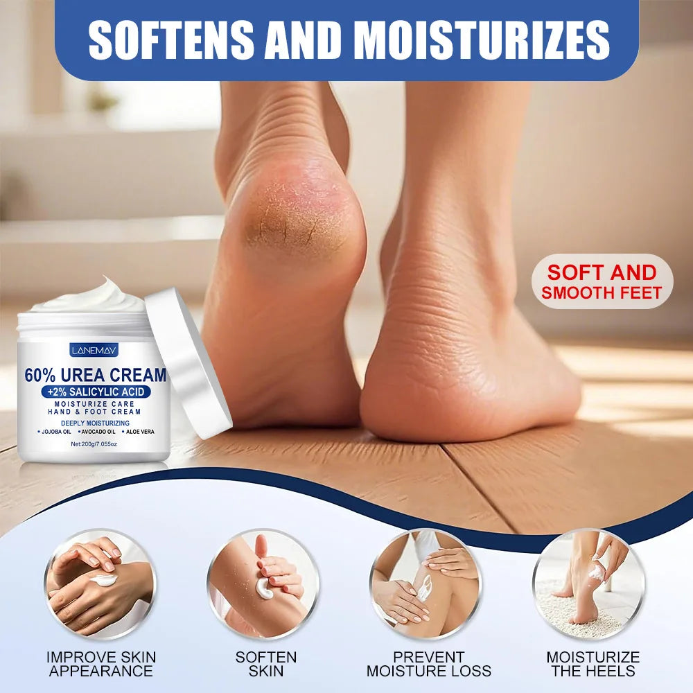 2-Pack 60% Urea Hand & Foot Cream – Salicylic Acid & Glycerin