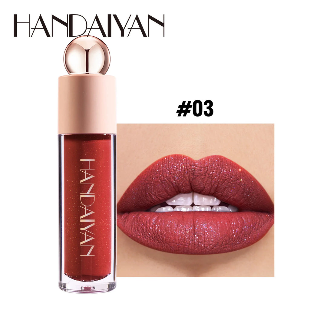 Handaiyan Shimmer Lip Gloss – Matte, Waterproof & Hydrating