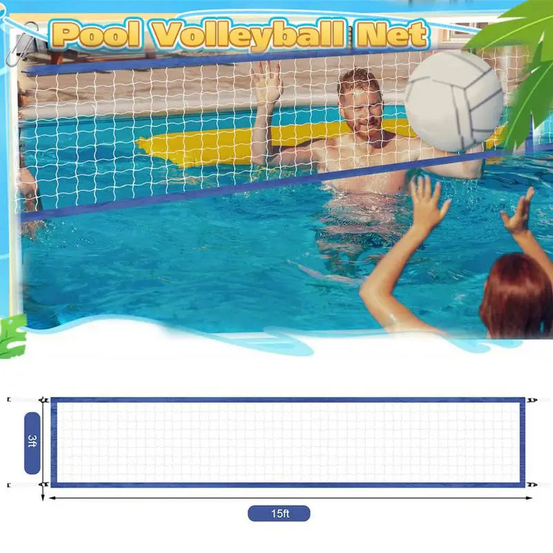 Pool Volleyball Replacement Net Nylon Portable Volleyball Net Replacement Sports Accessories Professional Swimming Pool Supplies Oasis Select