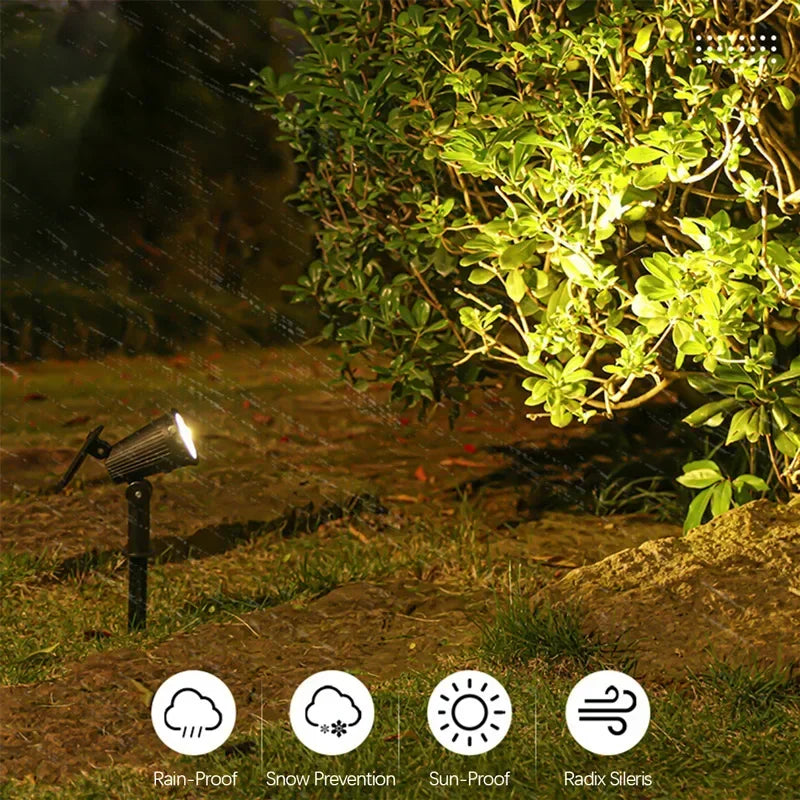 KDULIT Solar Spotlight – IP65 Waterproof LED Garden Light