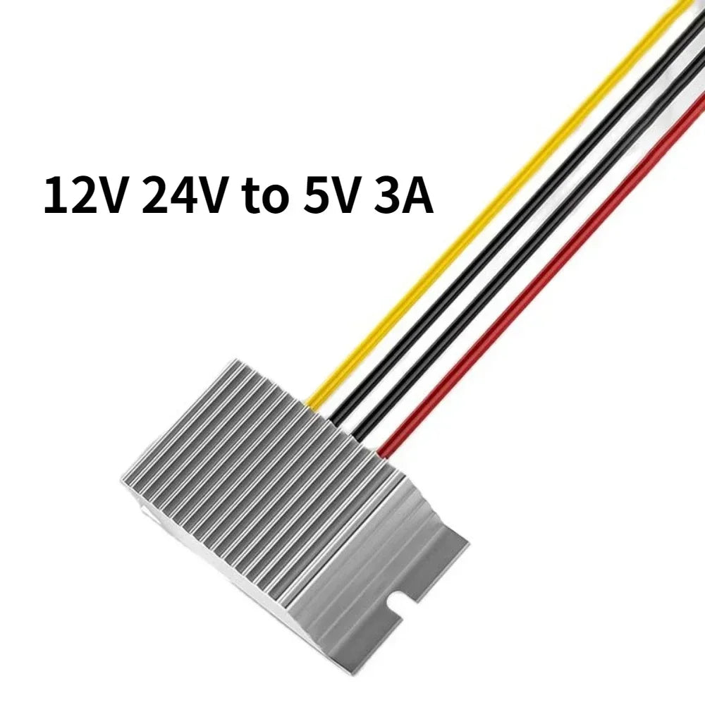 24V to 5V1A-5A 12V to 5V 5A 25W Power Converter Input Voltage 8-36V DC Step-down Module Buck to 5V Switching Power Supply Oasis Select 12V 24V to 5V 3A 12V24V(8-36V) 5V