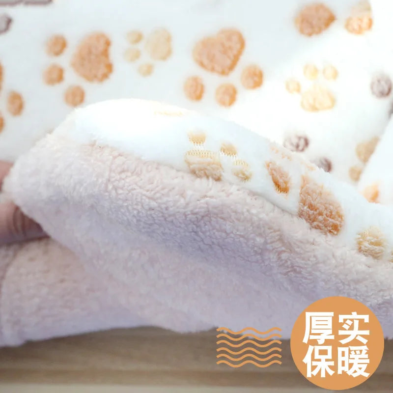 Thickened Plush Mat, Cat Bed, Cat Sleeping Mat, Dog Bed, Coral Fleece Dog Blanket, and Cotton Pad for Warmth Oasis Select