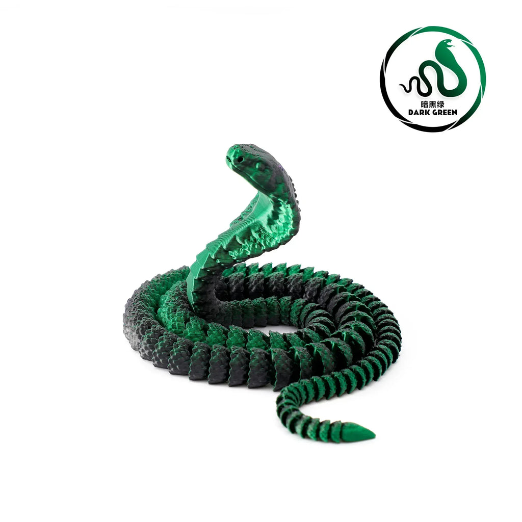 25cm 3D Printed Snake 3D Printed Figure Desk Accessories Toy for Kid 3D Printed Dragon Room Desktop Ornament Office Accessories Oasis Select A7