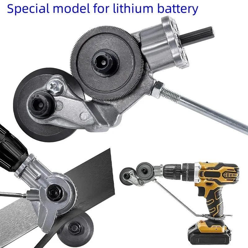 Double-Head Electric Drill Sheet Metal Cutter Attachment Drill Cutter Attachment Oasis Select