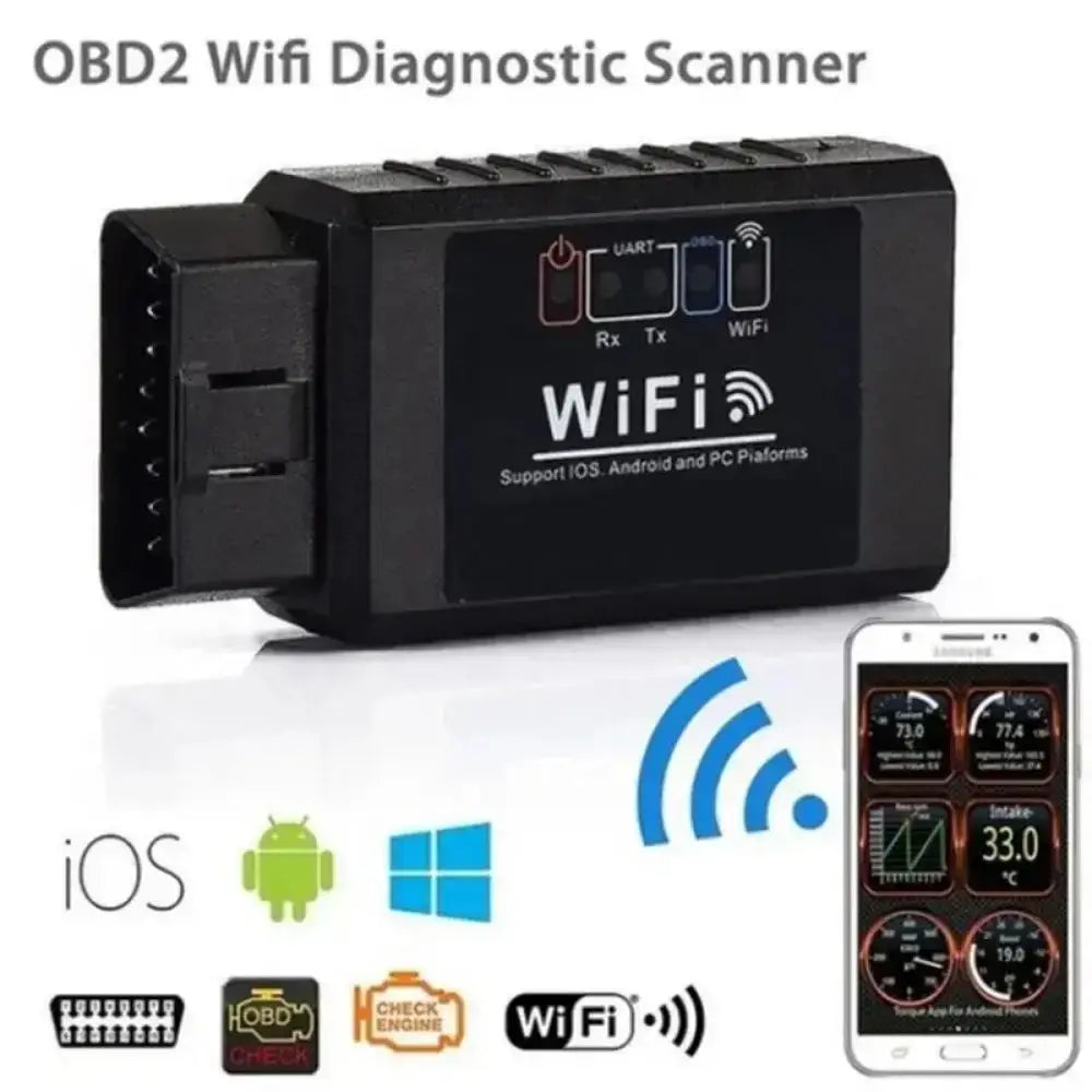 OBD2 WIFI ELM327 V 1.5 Scanner for iPhone IOS /Android Auto OBDII OBD 2 ODB II ELM 327 V1.5 WI-FI Code Reader Diagnostic Tool Oasis Select