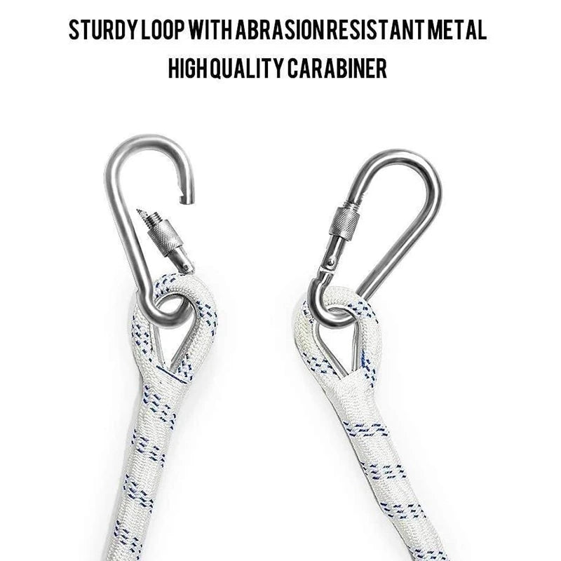 5M Flexible Ladder Rope Ladder Insulated Rock Climbing Anti-Skid Engineering Rope Ladder Rescue ladder for working at height Oasis Select