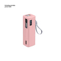 For Baseus 25000mAh Power Bank Silicone Case Bag Anti-collision Anti-touch 360° All-round Protection Sleeve Carrying Travel Case Oasis Select Pink