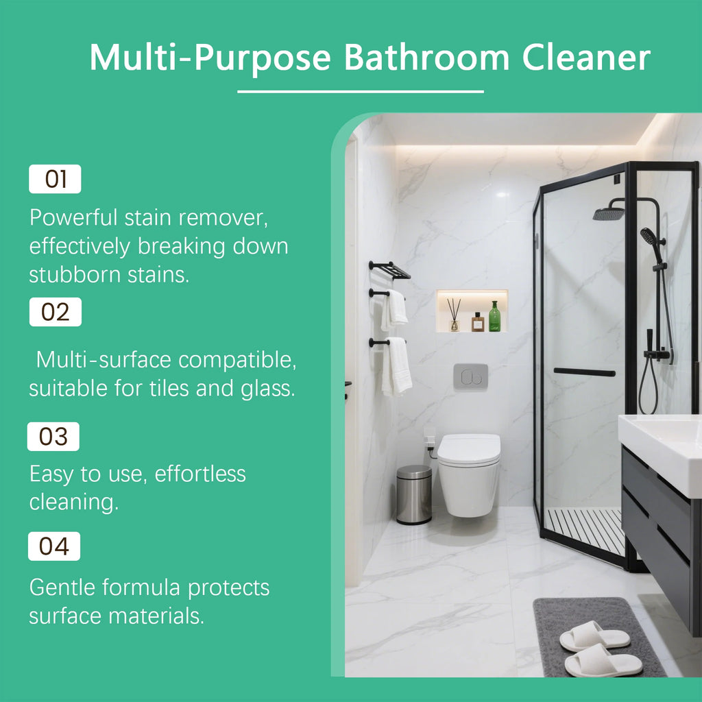 Jakehoe Multifunction Bathroom Cleaner Easily Stain And Limescale Removal Long Last Fragrance Glass Shower Room Stain Cleaner Oasis Select