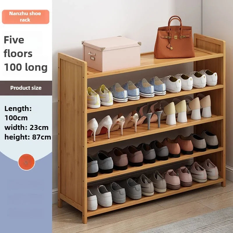 Multi-functional Space-saving shoe rack Multi-layer bamboo shoe rack Storage dust-proof storage shoe rack Oasis Select Fifth floor E