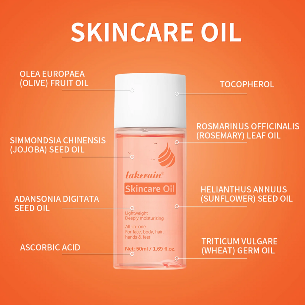 Bio Skincare Body Oil Face Body Moisturizer Vitamin A Vitamin E Exfoliate skin Improve Hair Health Fade Scars Exfoliate skin car Oasis Select