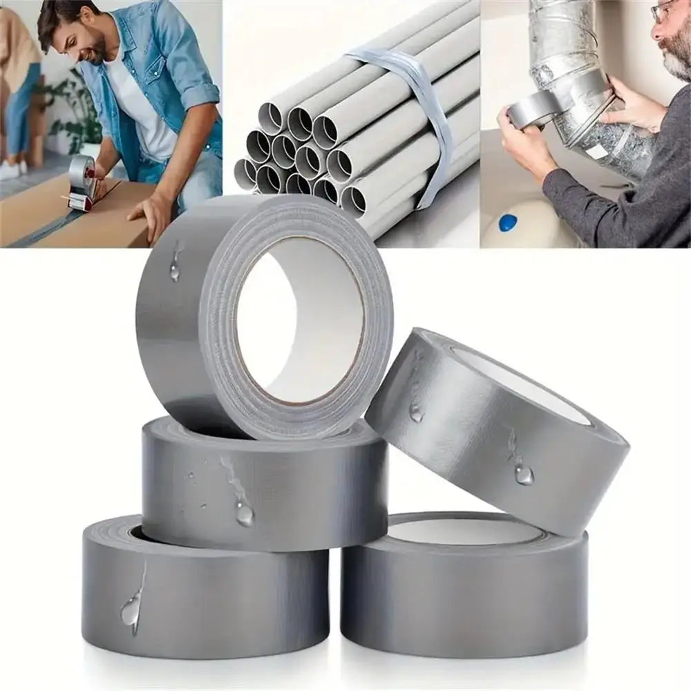 Heavy Duty Waterproof Gray Duct Tape Purpose Adhesive Tape for Repair Carpet Floor Pipe Sealing Home Improvement Oasis Select
