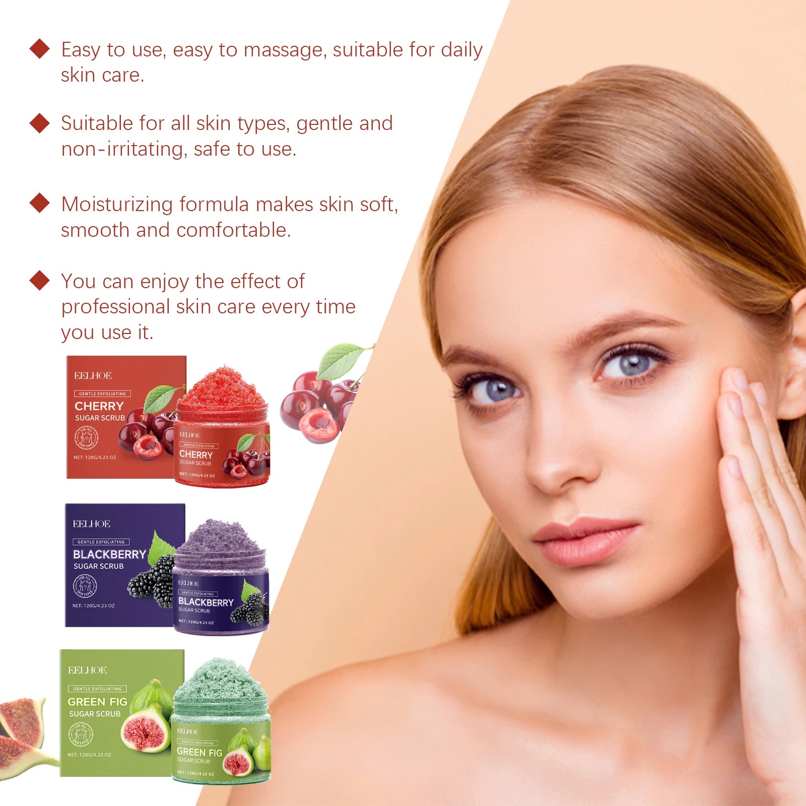 EELHOE Body Scrub – Exfoliating, Brightening & Moisturizing Body Exfoliating Scrub Oasis Select
