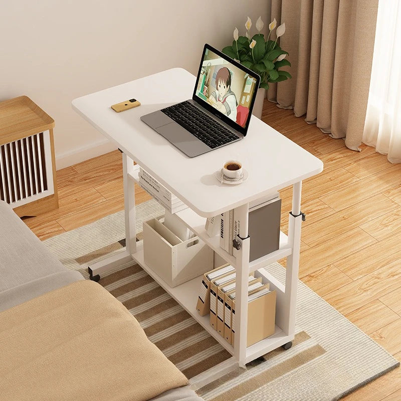 Multi-functional Household GoodsBedside Table Movable Lifting Computer Table Desk Bedroom Home Student Study Table Oasis Select Warm White 3-80-50