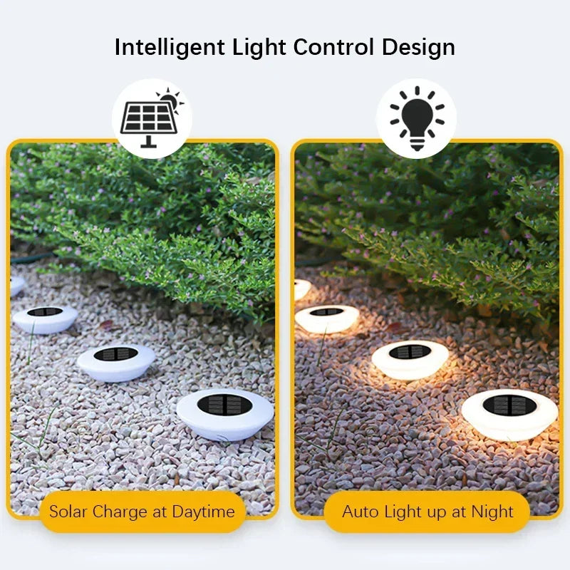 1-10PCS Solar Powered Lawn Lights Outdoor Waterproof Garden Lights LED Floor Lights Landscape Lighting Buried for Yard Decor Oasis Select