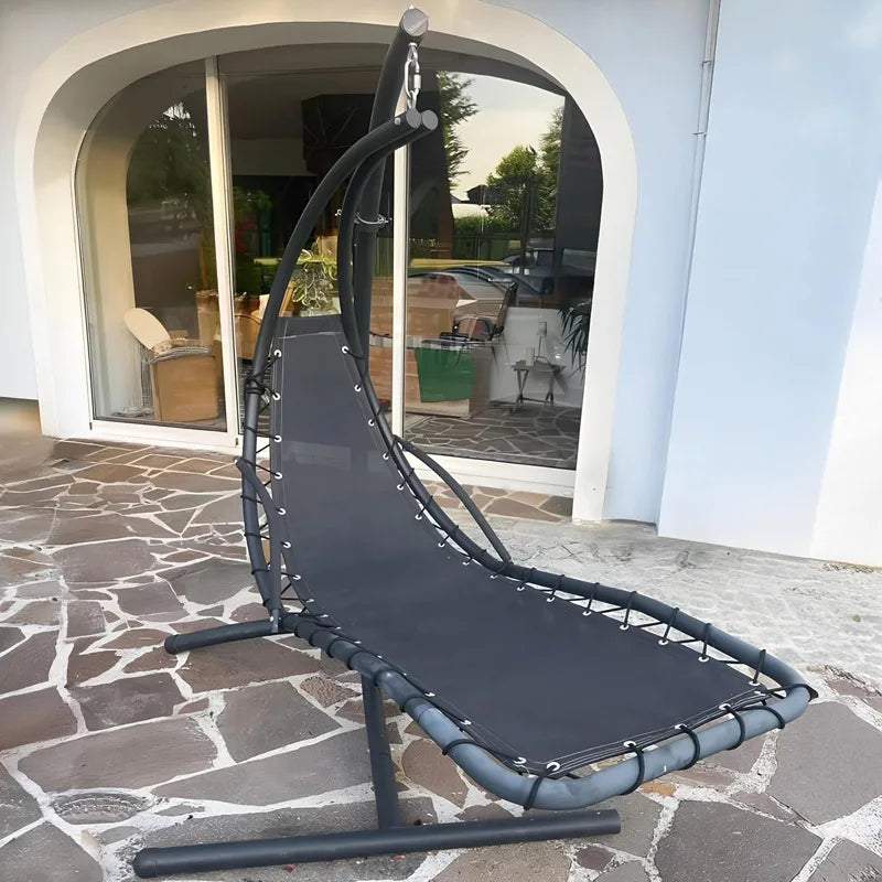 Black Replacement Seat Cloth For Textilene Hanging Swing Chair - 64x197x23CM Garden Swing Replacement Waterproof Dustproof Oasis Select