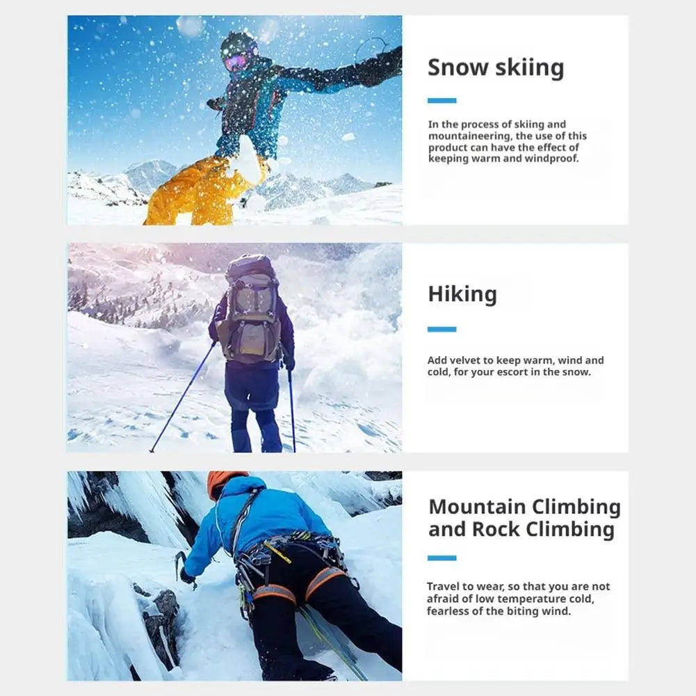 Neck Tube Scarf Winter Ear Warmer Fishing Skating Running Sport Scarf Adjustable Neck Collar Neckerchief Cycling Oasis Select