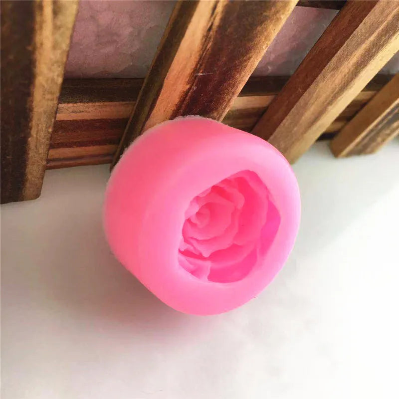 3D Rose Flower Silicone Mold Fondant Chocolate Soap Candle Resin Mould DIY Cake Decorating Tool 3 Sizes Available Oasis Select