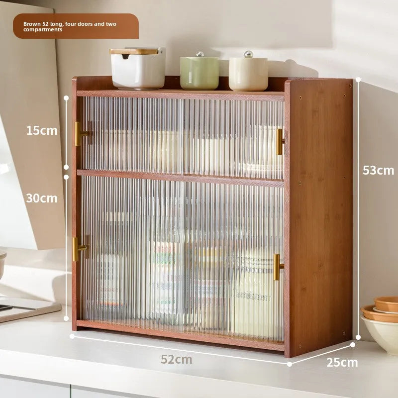 Kitchen locker countertop multi-functional square seasoning bowl storage box locker side water cup rack rack Oasis Select Type B 52cm