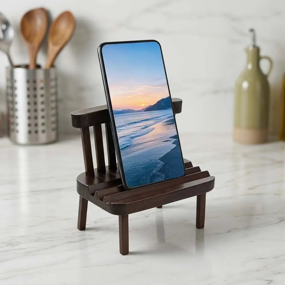 New Simple Universal Portable Solid Wood Cell Phone Racks Desk Stand Holder for Mobile Phone Tablet PC E-reader Home Accessories Oasis Select