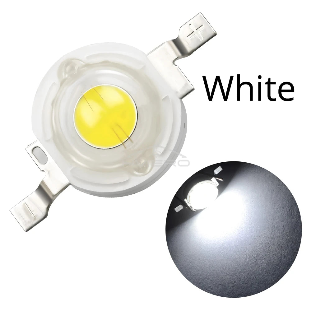1W High Power LED Chip Diodes – Multi-Color DIY Bulb Pack