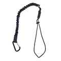 SUP Paddle Leash with Carabiner Safety Kayak Rowing Boat Fishing Rod Pole Coiled Lanyard Cord Tie Rope Oasis Select Black
