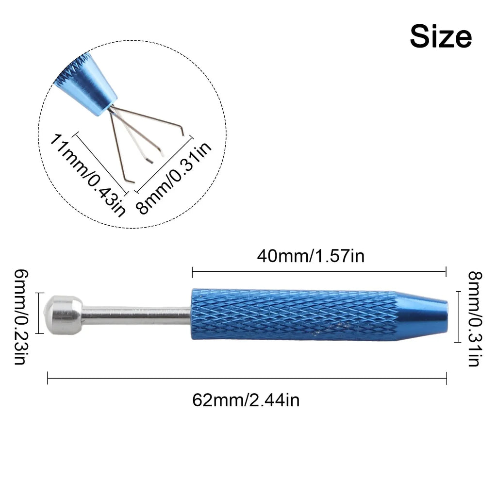 4 Claw Jewelry Grabber Tool Electronic Component Grabber Gems Prong Chip Gripper Tweezer Pick Up Pen Electronic Repair Hand Tool Oasis Select J