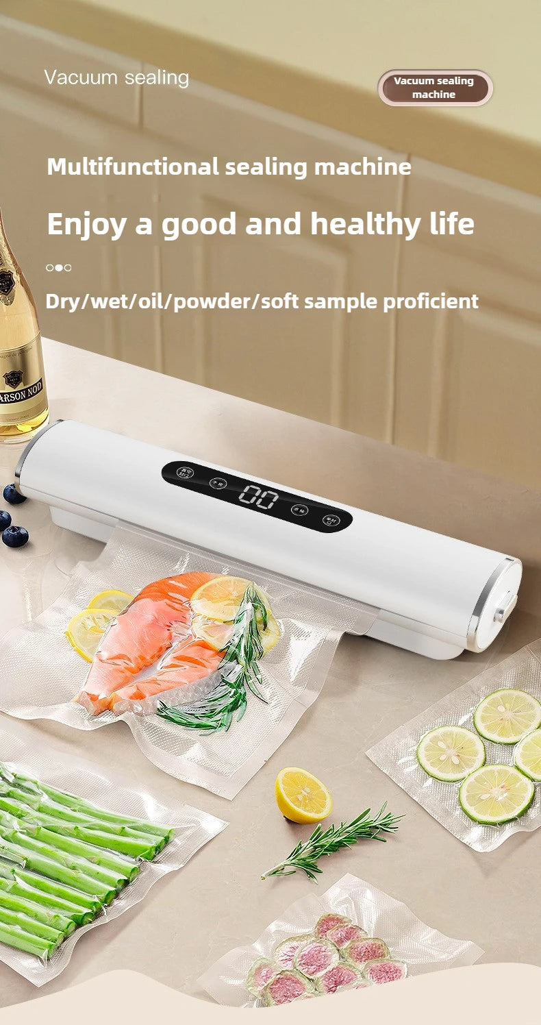 Professional Vacuum Sealer for Food Vacuumor for Products Kitchen Sealing Machine Cuisine Packaging Plastic Bag Sealant Oasis Select