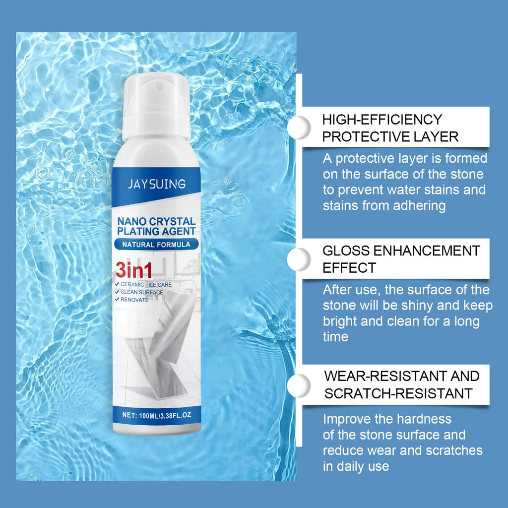 Jaysuing Stone Nano Crystal Plating Spray Ceramic Tile Stone Repair Scratch Bright New Crystal Plating Agent Spray Oasis Select