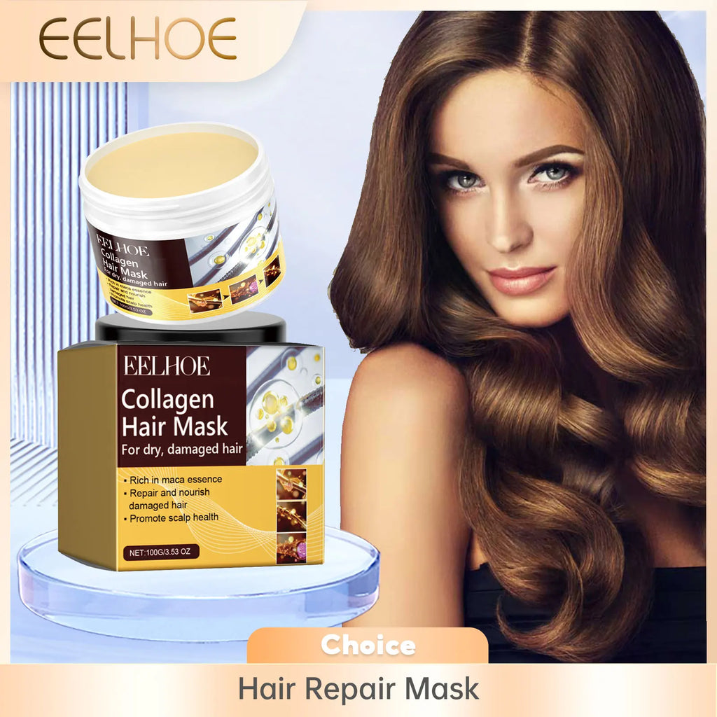 EELHOE Collagen Hair Mask – Deep Repair & Nourishment 100g Collagen Hair Mask Oasis Select 200g Boxed