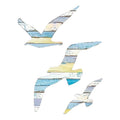 3pcs Wooden Seagull Wall Decorations Nautical Coast Theme Retro Beach Marine Bird Living Room Bedroom Decoration Oasis Select 3PCS