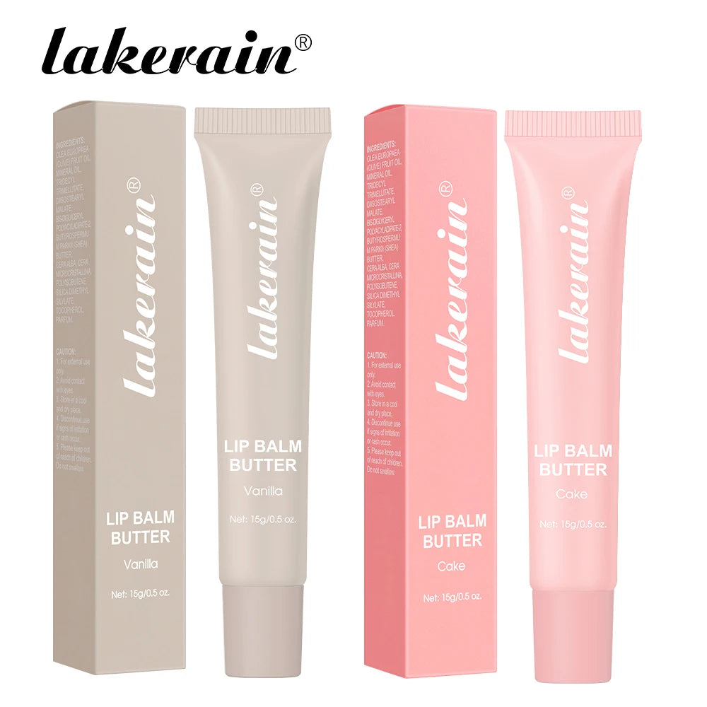 Butter Lip Balm Long Lasting Nourishes Moisturizes Soothes Lips Jelly Lip Gloss Oil Beautifying Smoothing Lip Care Balm Makeup Oasis Select Vanilla and Cake