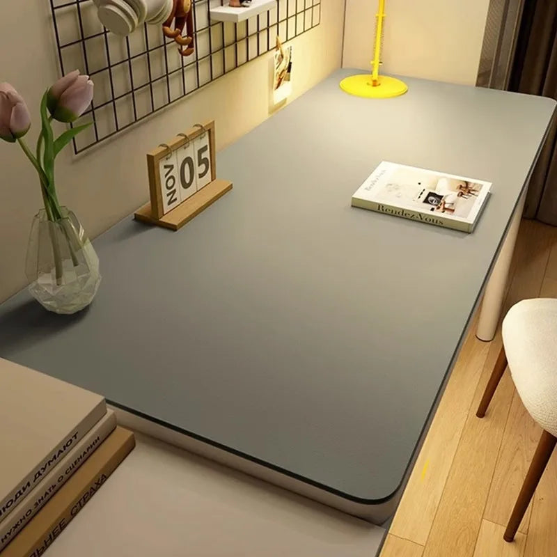 Leather Table cloth for Home Easy Clean Table Protector Waterproof Tea Coaster Large Desk Mat Anti-Slip Gamer Keyboard Mouse Mat Oasis Select gray 40x60cm