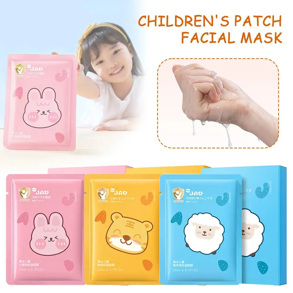 Kids Animal Sheet Masks – Gentle Moisturizing Spa 5 Pack Kids Sheet Mask Oasis Select