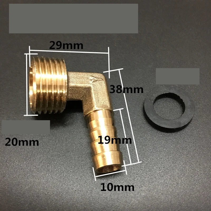 Brass Hose Fitting 4mm-19mm Barb Tail 1/2" BSP Female Thread Copper Connector Joint Coupler Adapter Oasis Select B