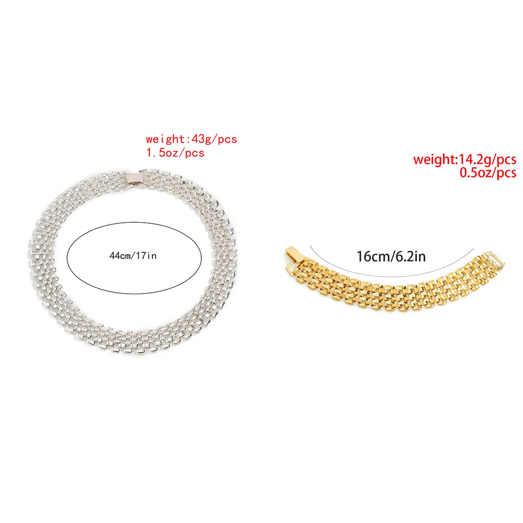 Exaggerated Cuban Chunky Thick Chain Necklace for Women High Quality Big Iron Metal Choker Link Grunge Jewelry Steampunk Men New Oasis Select