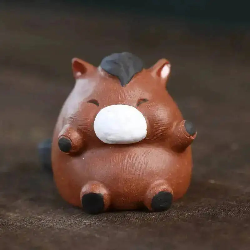 Purple Clay Horse Tea Pet Fun Tea Play Home Tea Art Ornament Kung Fu Tea Pet Чайные Украшения Oasis Select