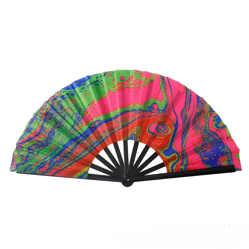 Boots The Ground Hand Fan Foldable Country Line Dance Fan Portable Large Popping Fan For Dance Practice Party Performance Oasis Select 6
