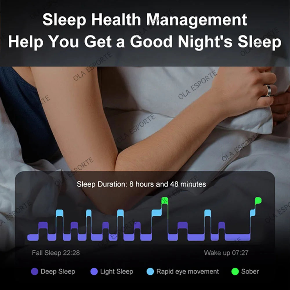 Smart Ring 2025 – GPS Fitness, Sleep & Heart Rate Tracker