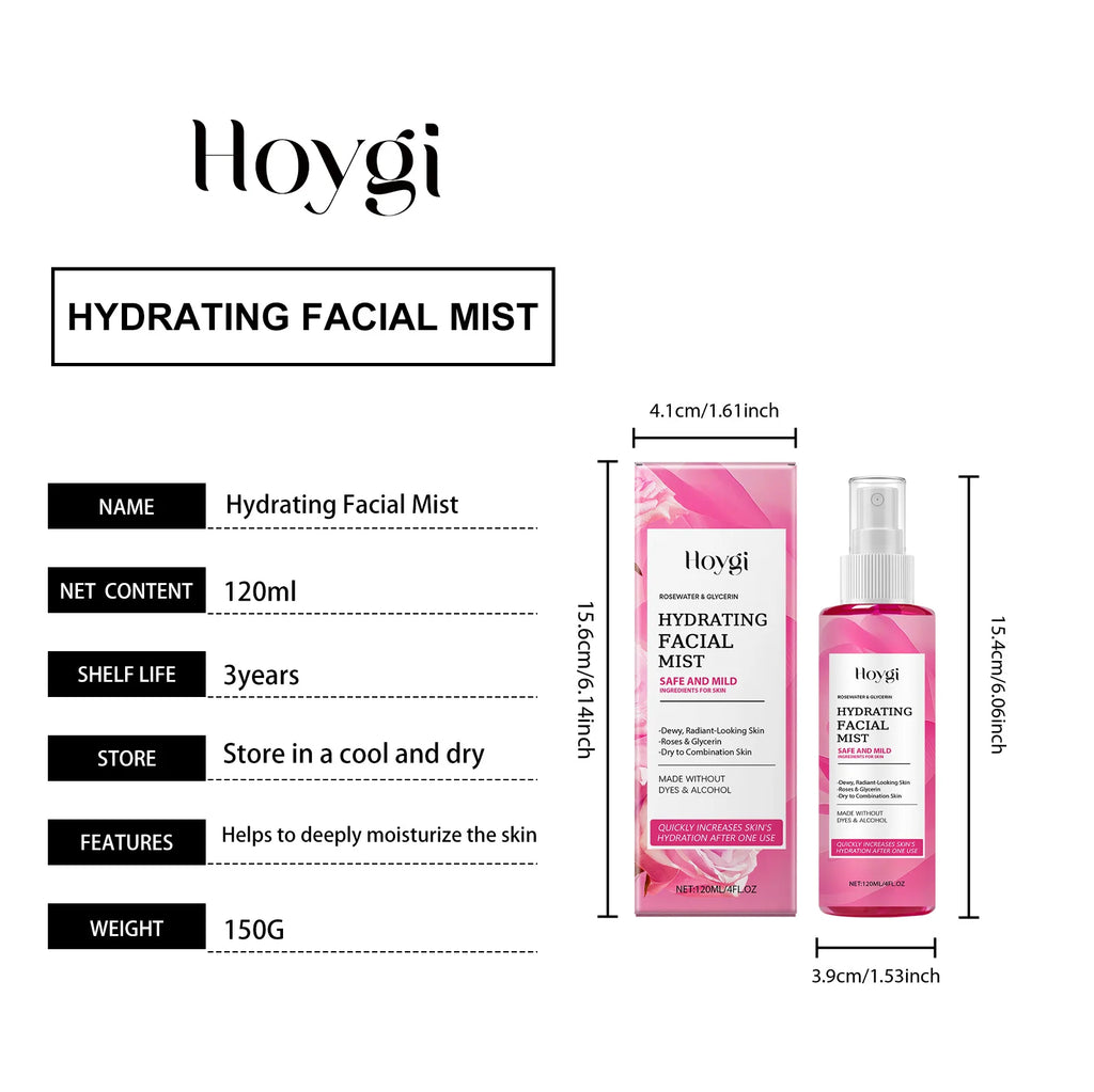 Hoygi Rose Facial Spray – Hydrate, Tone & Minimize Pores