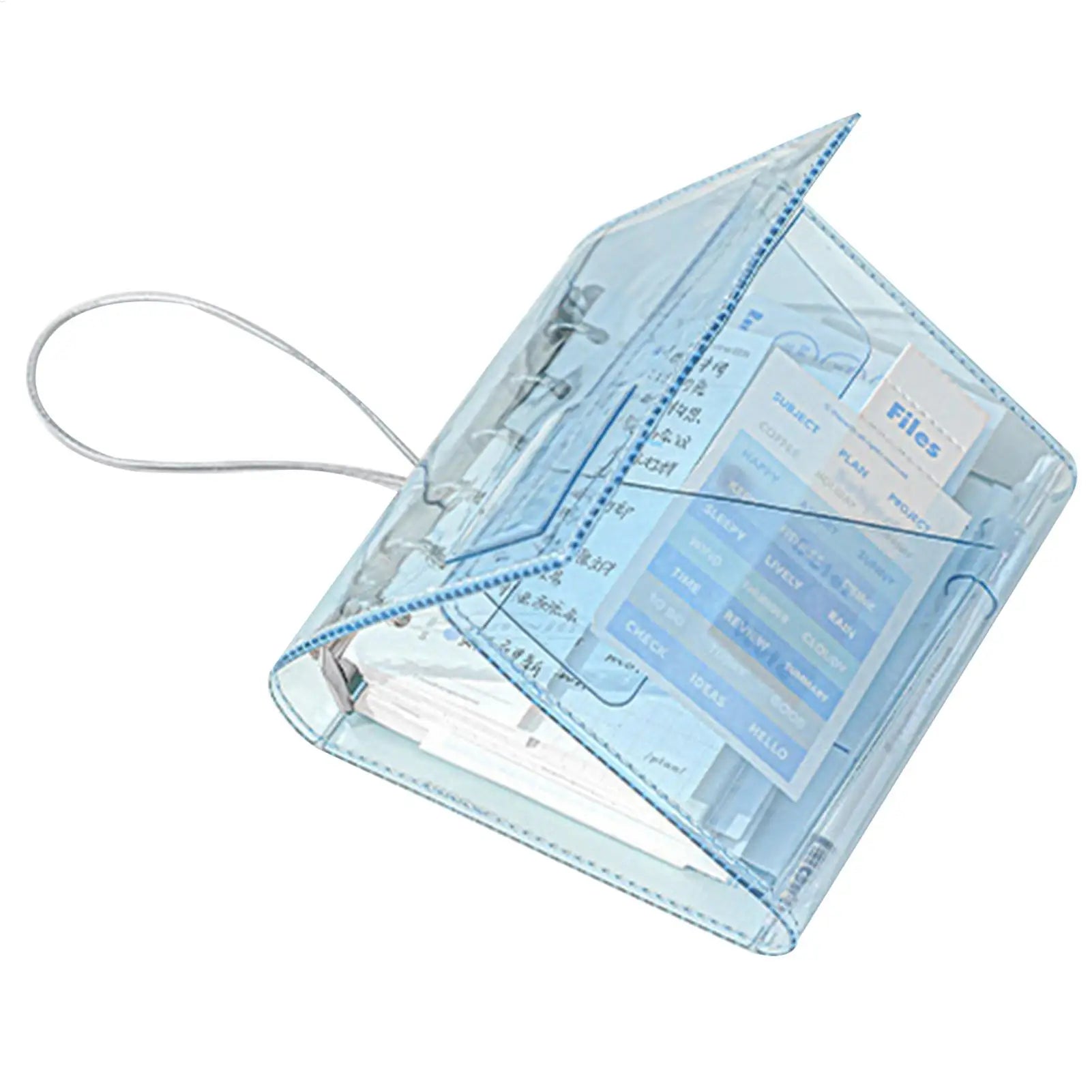 Refillable Notebook Binder Aesthetic Portable Detachable Pages Aesthetic Small Notebook Planner for Kids Adults School Classroom Oasis Select