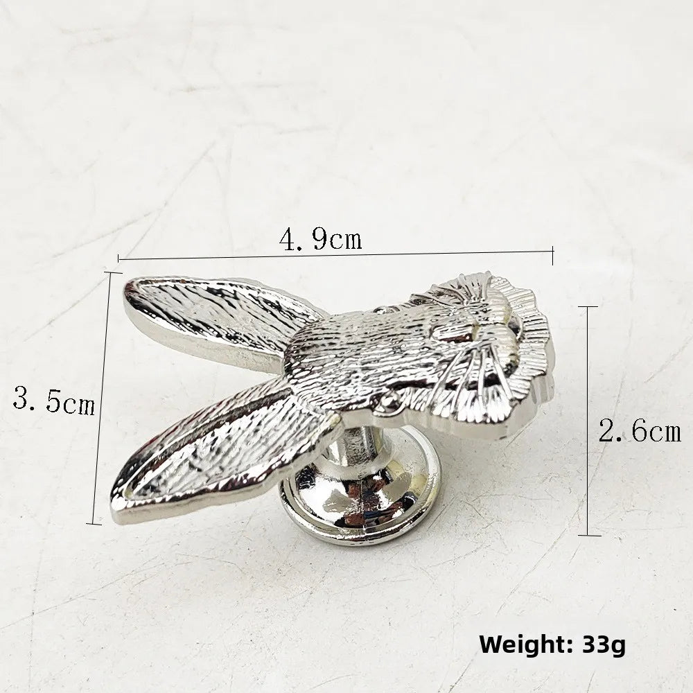 Easter Day Retro Alloy Rabbit Bunny Brooches Pins Female Trendy Party Collar Pins Cute Sweater Badges Pin Accessories Oasis Select