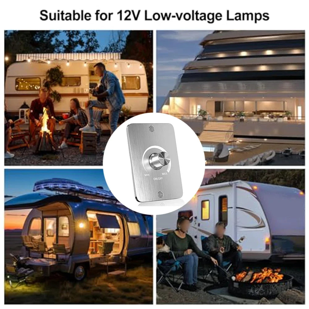 For Motorhome Energy-saving Dimmer 12V Dimmer For LED Adjustable Lighting Ambiance Compatible With Halogen Bulbs Oasis Select