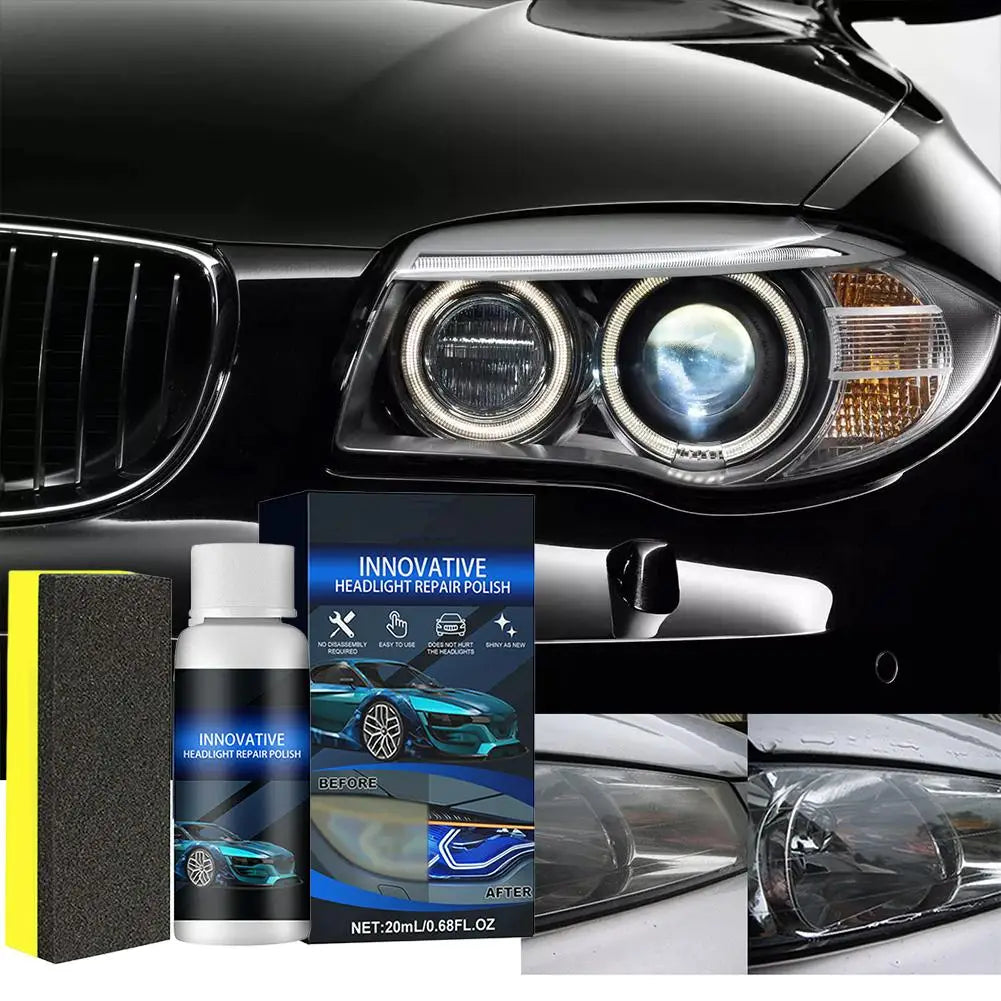 Car Headlight Restoration Kit – Remove Oxidation & Polish